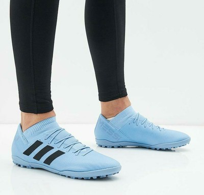 light blue soccer shoes